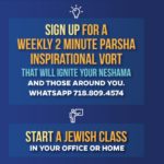 Weekly inspiration from Rabbi Fingerer