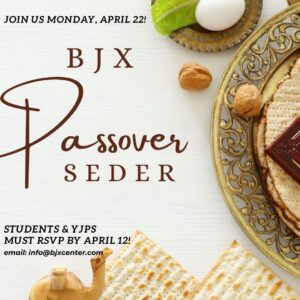 Join other Brooklyn YJPs and Jewish Students for an exciting Passover Seder!